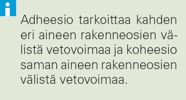 Värjätty vesi Eripaksuisia
