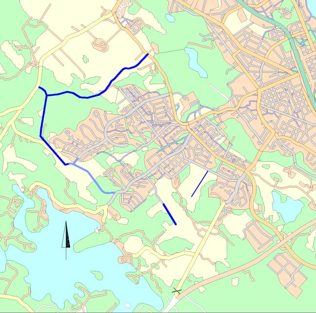 Ratasniittyyn jatkettaessa saataisiin vähennettyä Aleksis Kiven katua ja Pollentietä käyttävän liikenteen määrää.