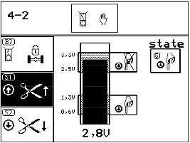 Pos: 33.5. /BA/-----Seitenumbr uch------ @ 0\mod_967536_0.doc @ 464 Hallintalaite-Komfort Pos: 33.5.0 /BA/Info-C enter/ladewagen/h auptmenüs/h auptmenü 4 Ser vice/diag nose T aster @ 0\mod_0095478_7.