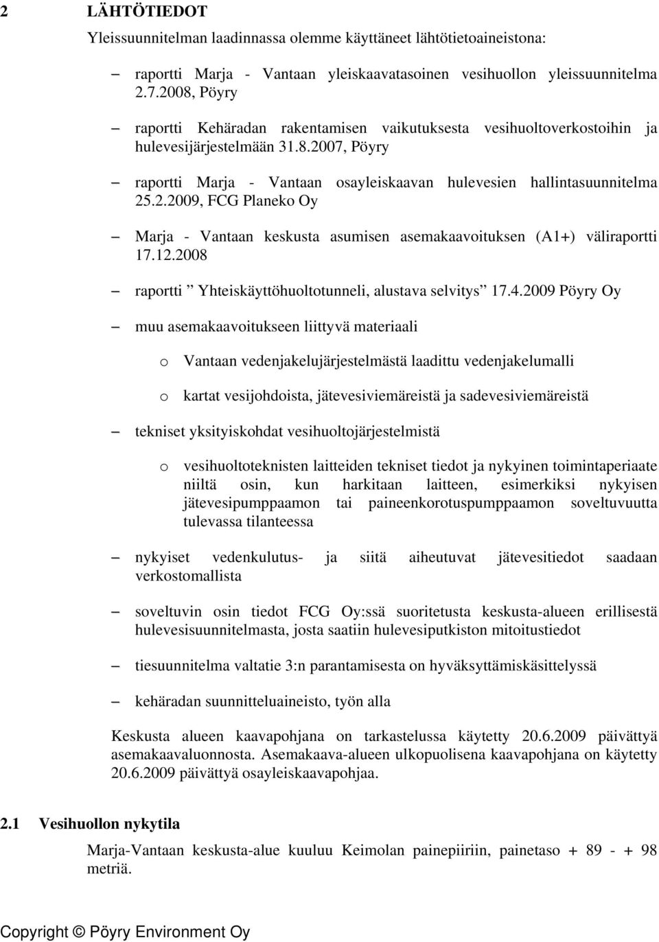 12.2008 raportti Yhteiskäyttöhuoltotunneli, alustava selvitys 17.4.