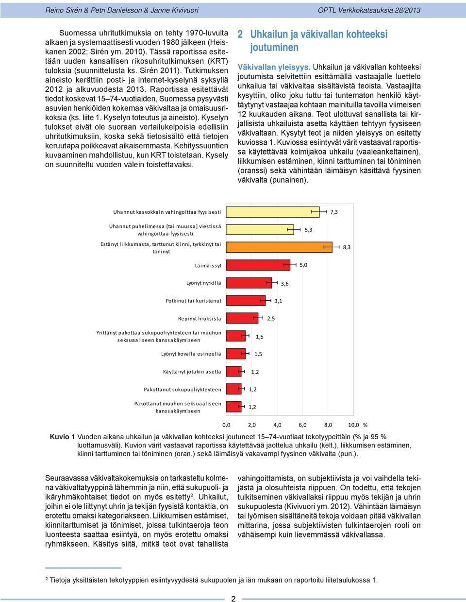 Tutkimuksen aineisto kerättiin posti- ja internet-kyselynä syksyllä 2012 ja alkuvuodesta 2013.