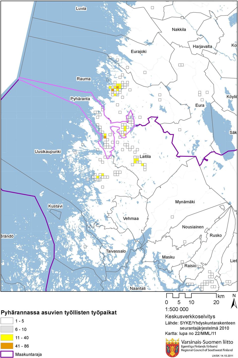 Eura Uusikaupunki Kustavi Brändö