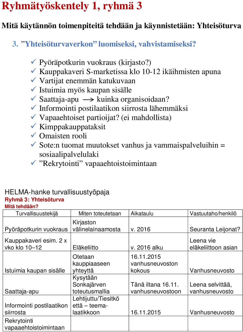 Informointi postilaatikon siirrosta lähemmäksi Vapaaehtoiset partioijat?