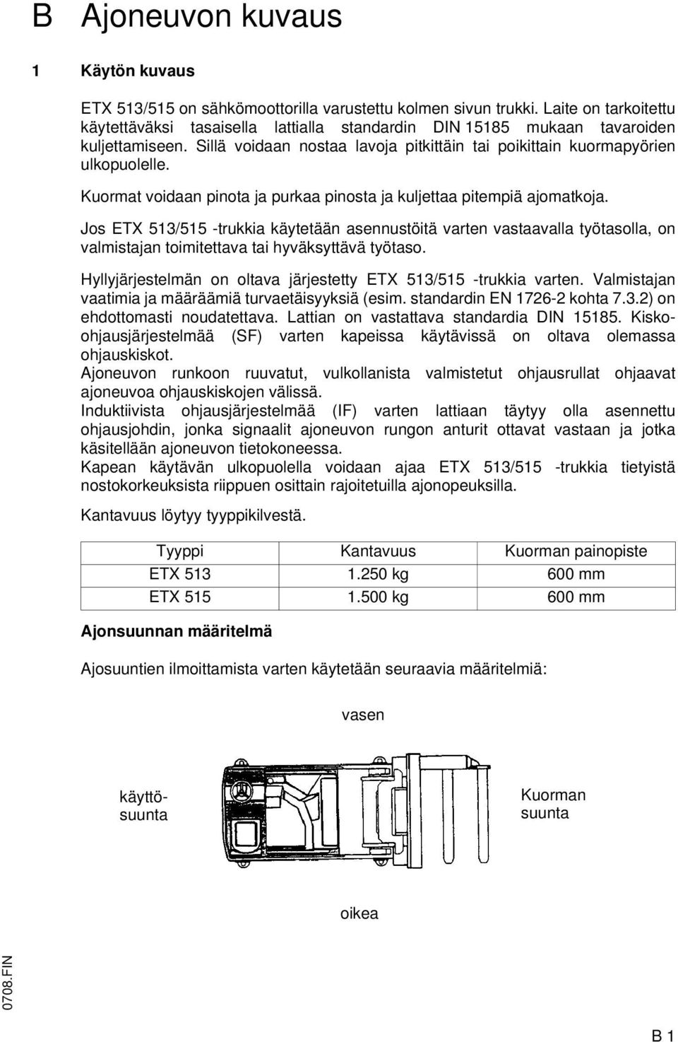 Kuormat voidaan pinota ja purkaa pinosta ja kuljettaa pitempiä ajomatkoja.