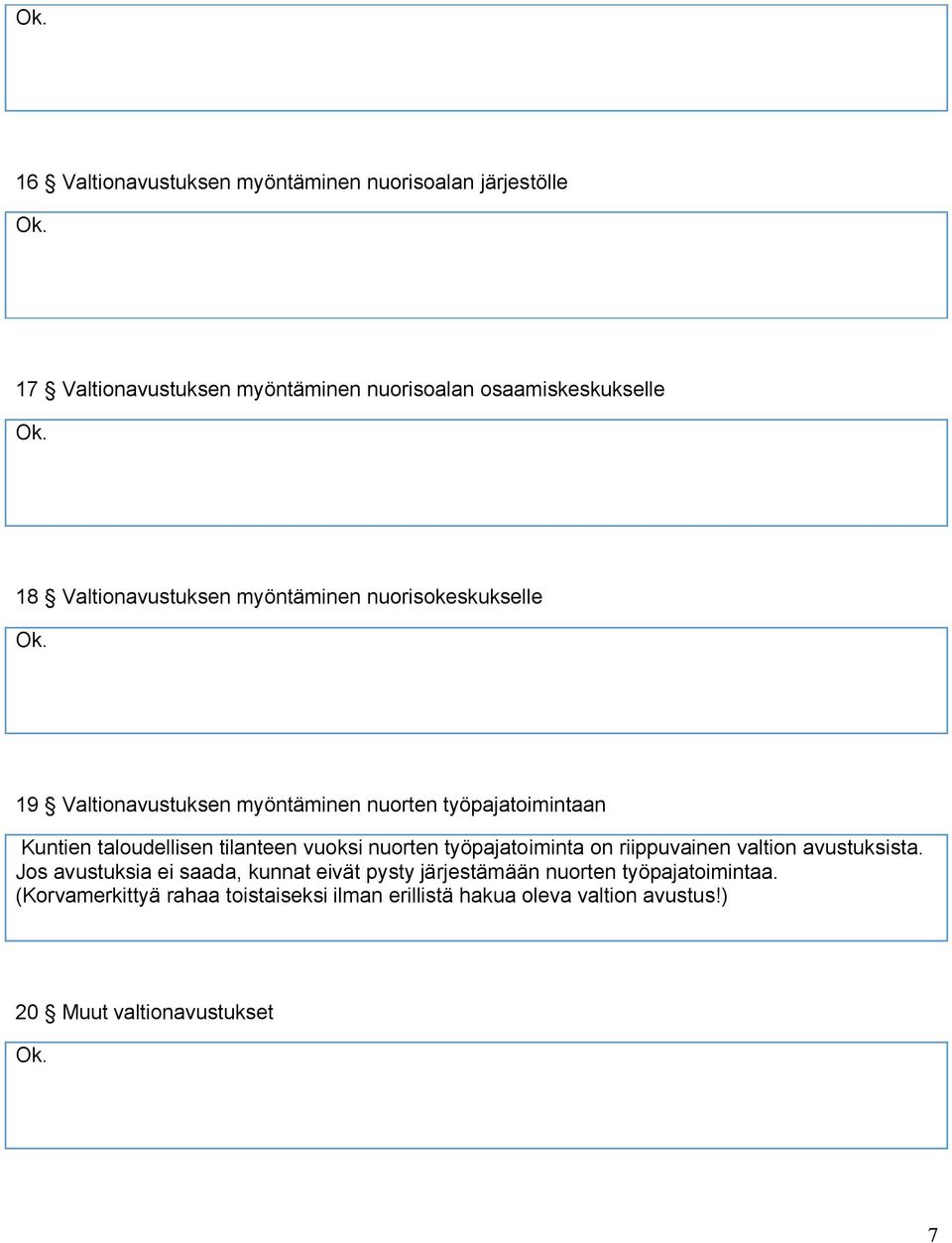 tilanteen vuoksi nuorten työpajatoiminta on riippuvainen valtion avustuksista.