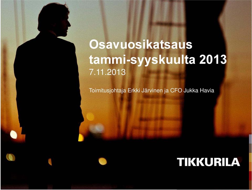 11.2013 Toimitusjohtaja