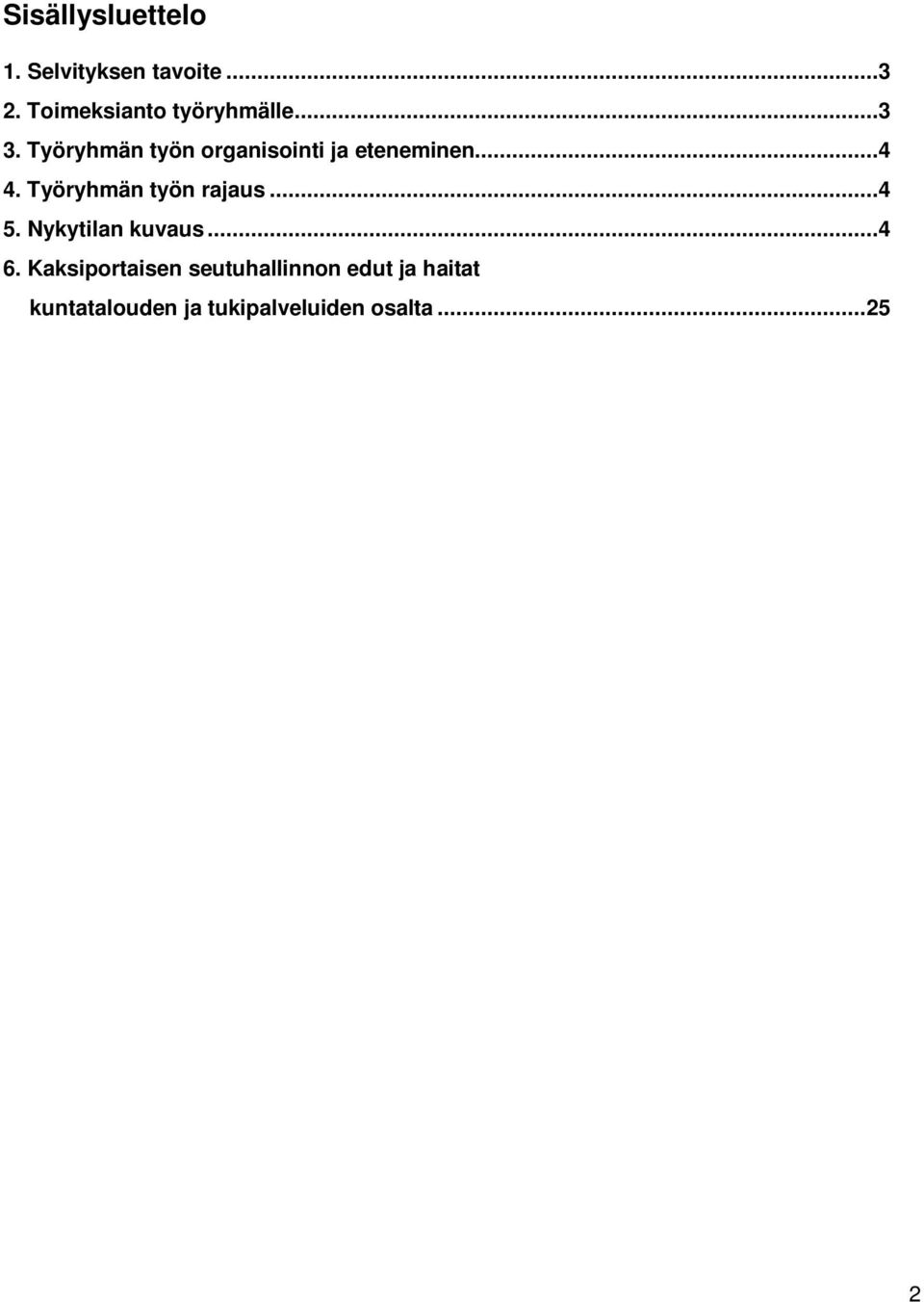 Työryhmän työn organisointi ja eteneminen...4 4.