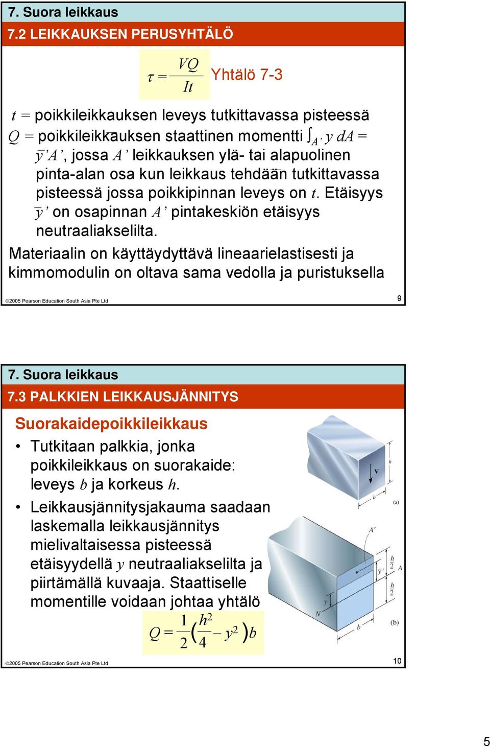 Materiaalin on käyttäydyttävä lineaarielastisesti ja kimmomodulin on oltava sama vedolla ja puristuksella 9 7.