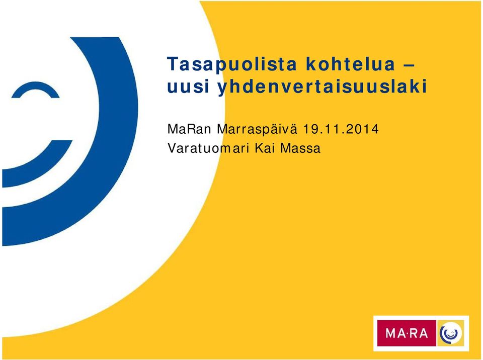 MaRan Marraspäivä 19.11.