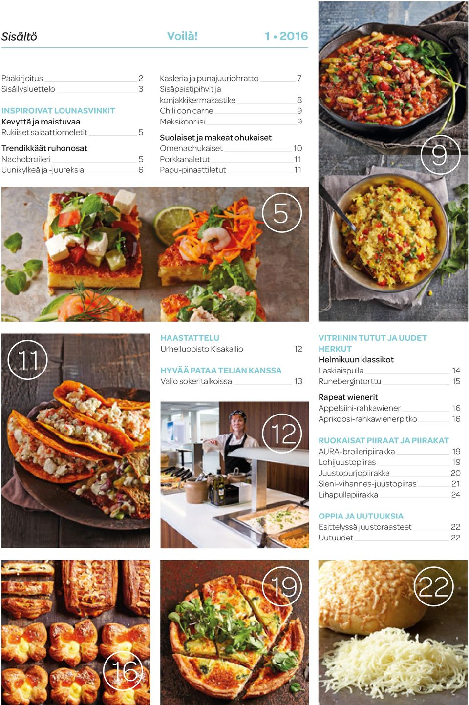 punajuuriohratto 7 Sisäpaistipihvit ja konjakkikermakastike 8 Chili con carne 9 Meksikonriisi 9 Suolaiset ja makeat ohukaiset Omenaohukaiset 10 Porkkanaletut 11 Papu-pinaattiletut 11 5 9 11