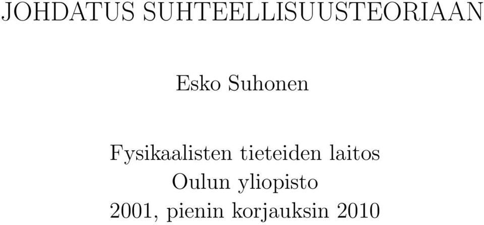 Suhonen Fysikaalisten