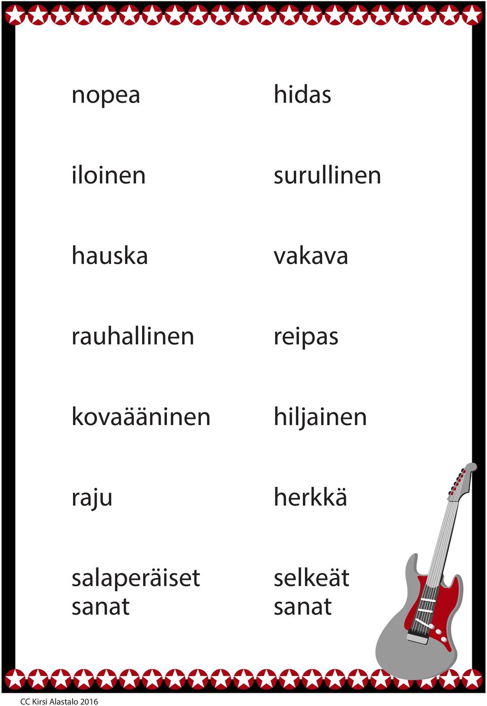 salaperäiset sanat selkeät sanat CC Kirsi Alastalo 2016