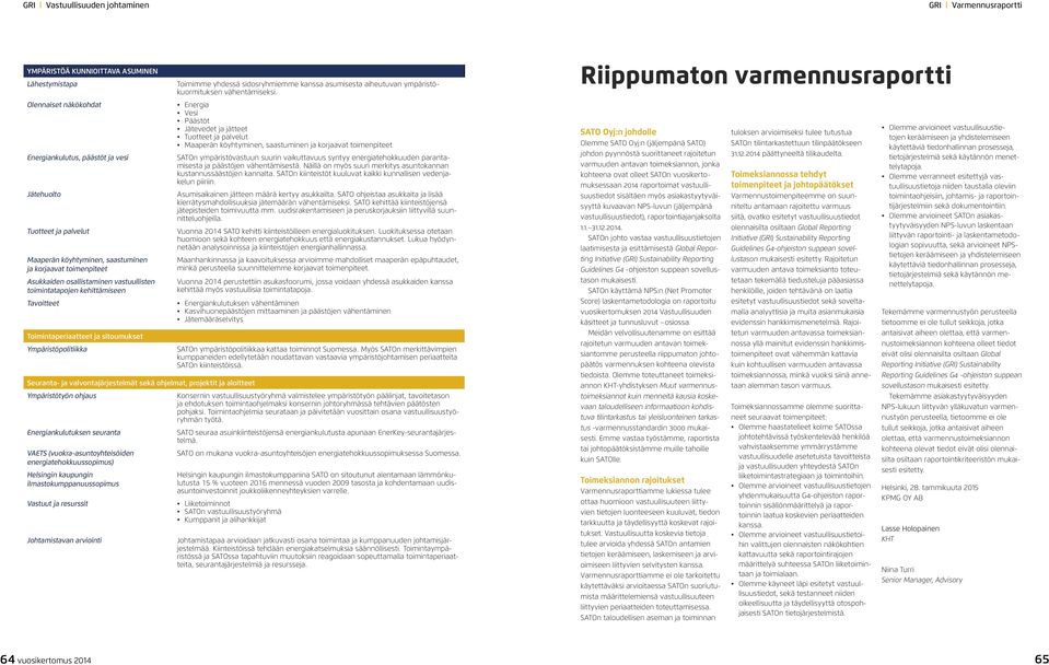 aiheutuvan ympäristökuormituksen vähentämiseksi.