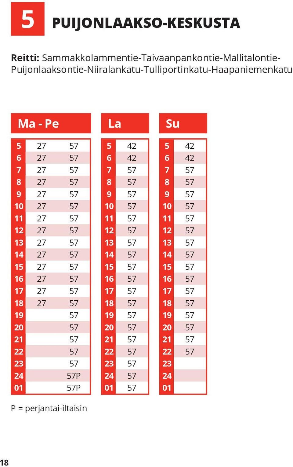 13 27 7 14 27 7 1 27 7 16 27 7 17 27 7 18 27 7 19 7 20 7 21 7 22 7 23 7 24 7P 01 7P P = perjantai-iltaisin La 42 6 42 7 7 8 7 9