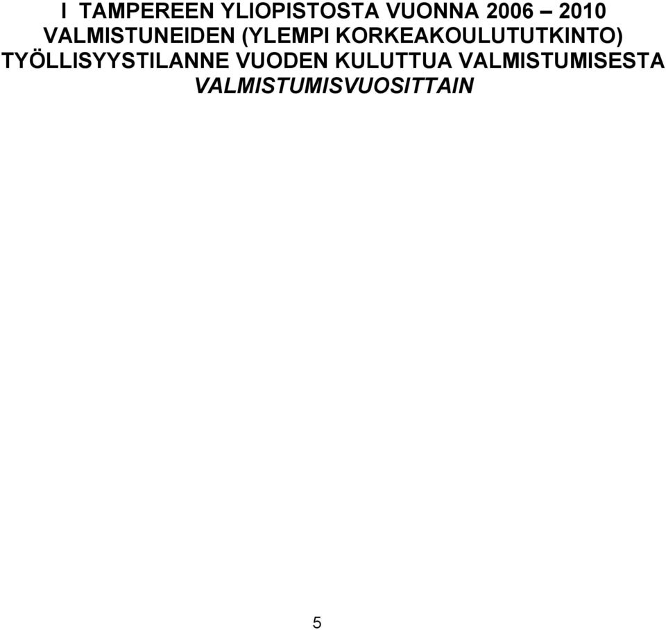 KORKEAKOULUTUTKINTO) TYÖLLISYYSTILANNE
