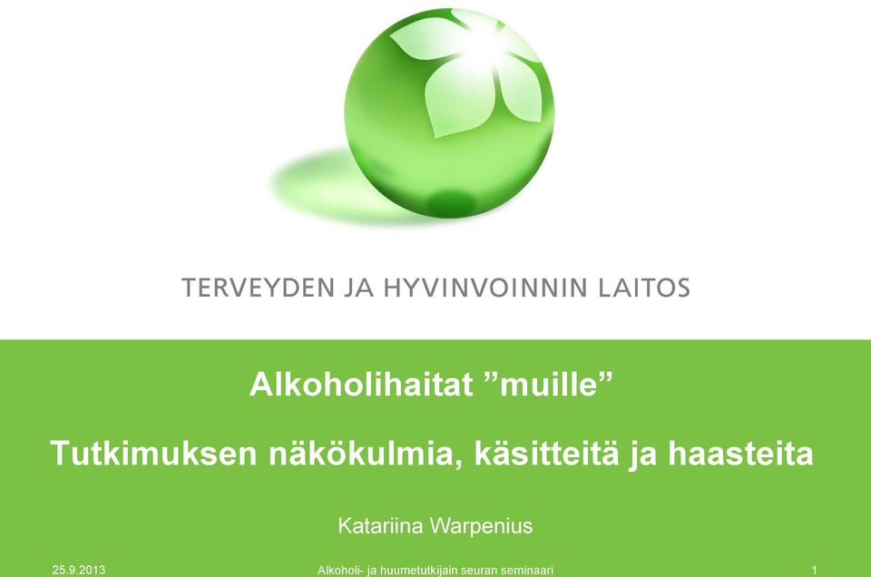 Katariina Warpenius 25.9.