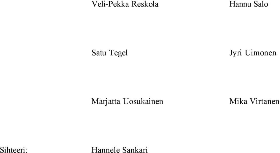 Marjatta Uosukainen Mika