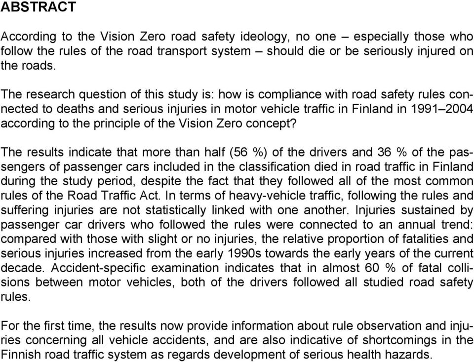 of the Vision Zero concept?