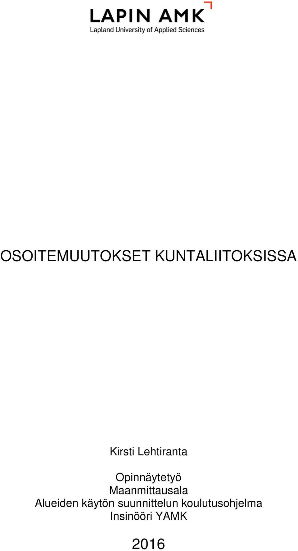 Maanmittausala Alueiden käytön