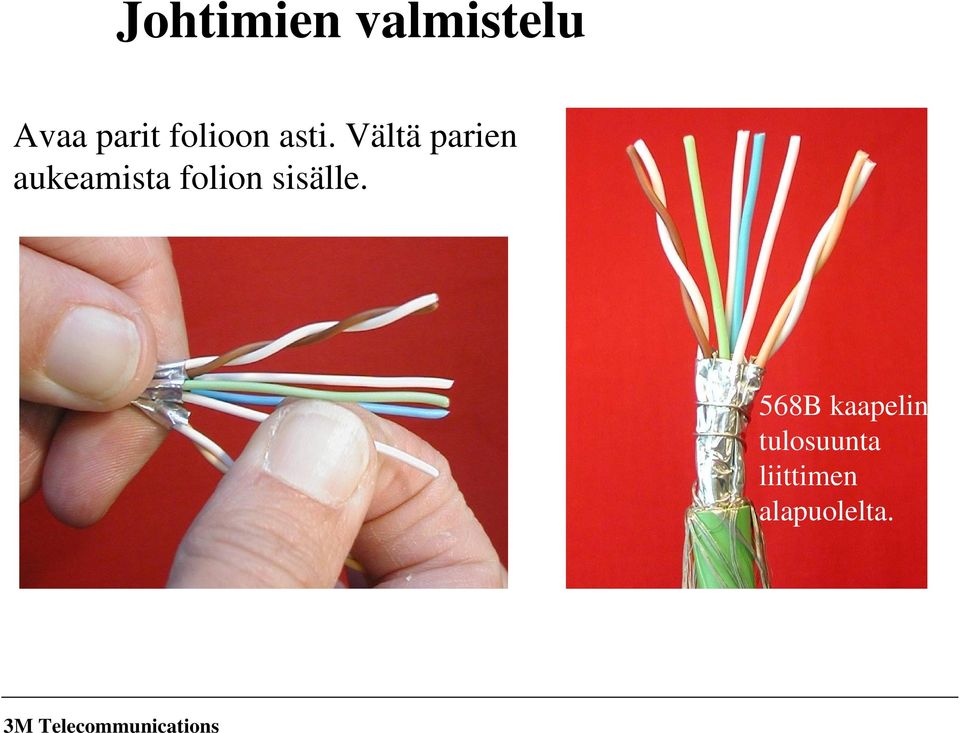 Vältä parien aukeamista folion