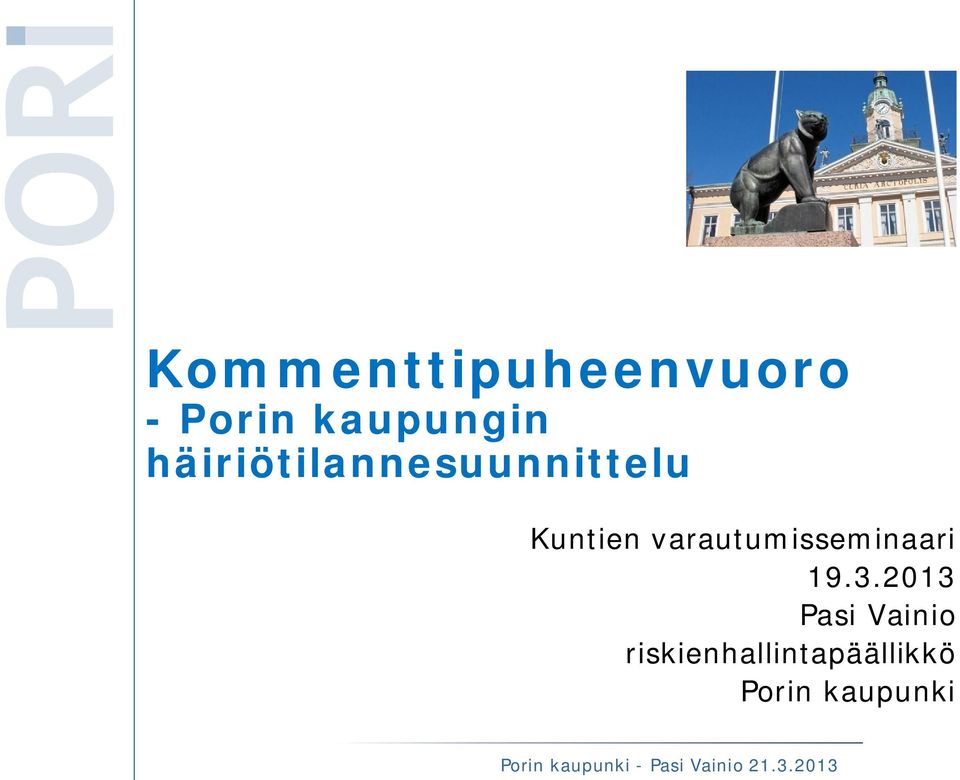 varautumisseminaari 19.3.