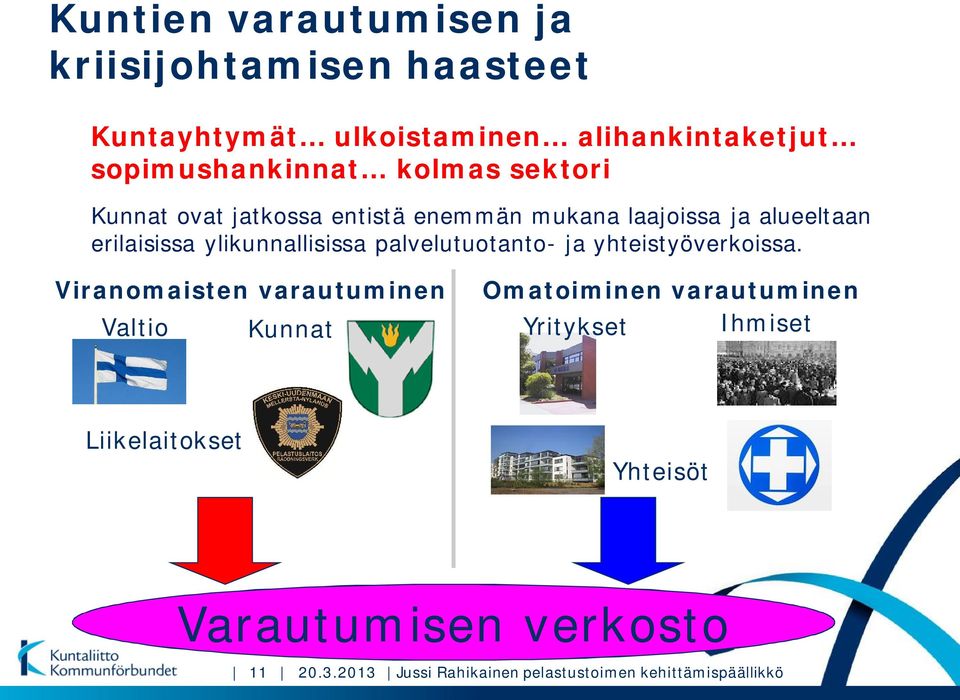 palvelutuotanto- ja yhteistyöverkoissa.