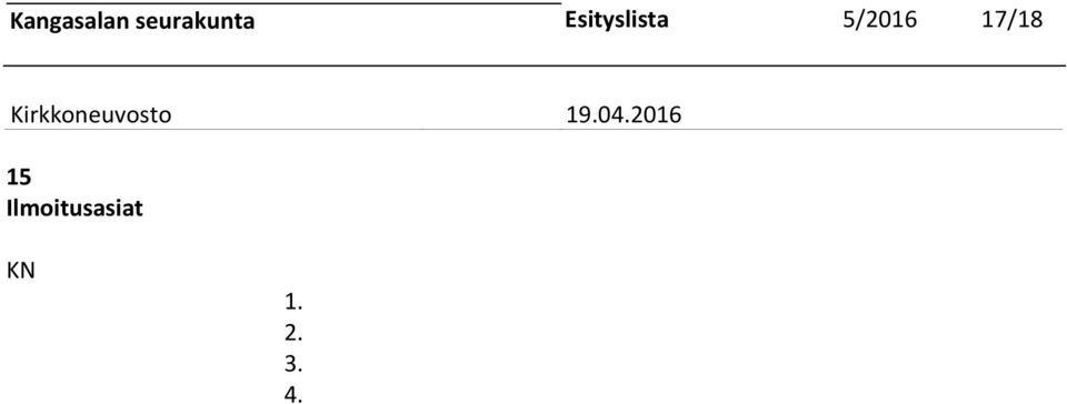 Esityslista 5/2016