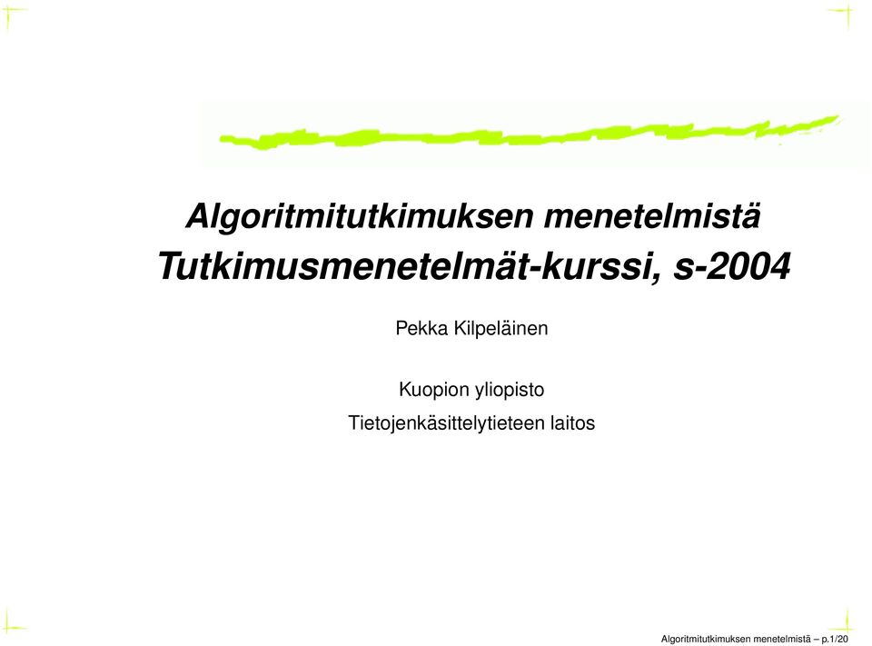 Kilpeläinen Kuopion yliopisto