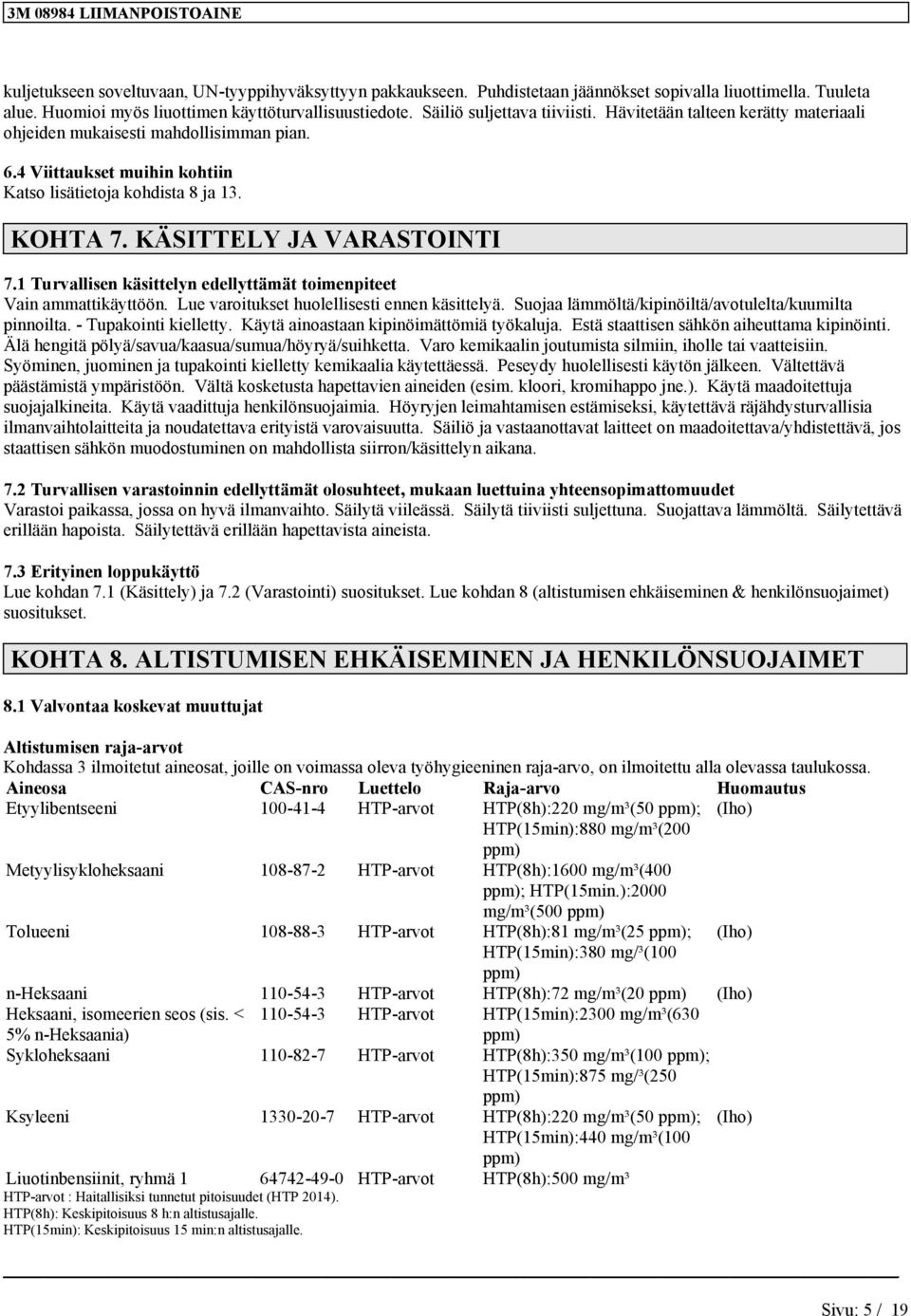1 Turvllise käsittely edellyttämät toimepiteet Vi mmttikäyttöö. Lue vroitukset huolellisesti ee käsittelyä. Suoj lämmöltä/kipiöiltä/votulelt/kuumilt pioilt. - Tupkoiti kielletty.