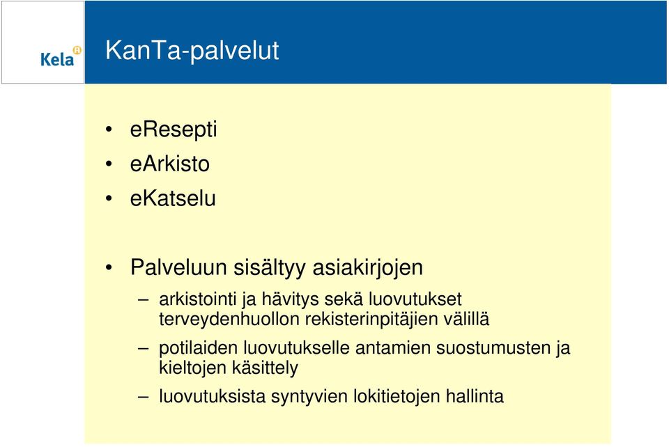 terveydenhuollon rekisterinpitäjien välillä potilaiden luovutukselle