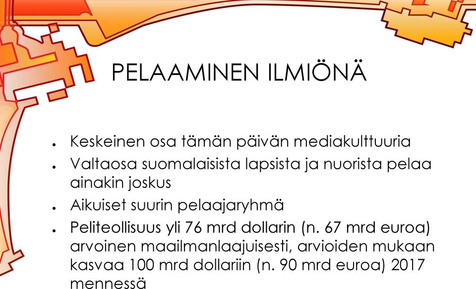 pelaajaryhmä Peliteollisuus yli 76 mrd dollarin (n.