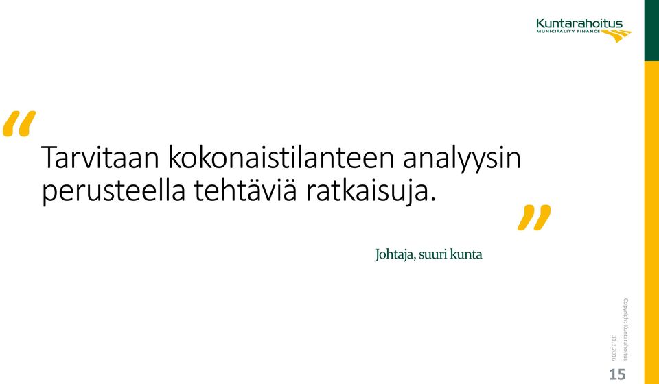 analyysin perusteella
