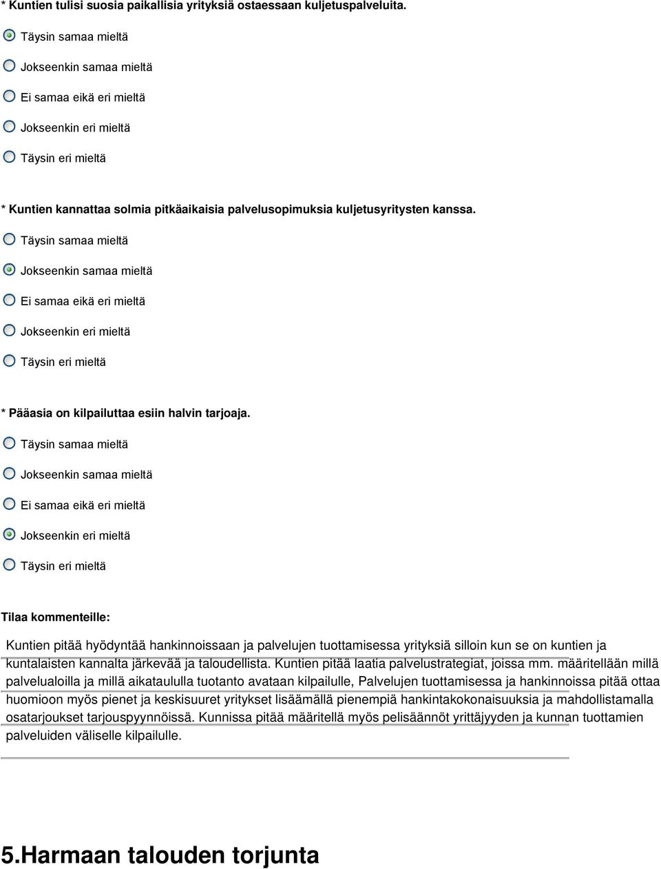 * Kuntien kannattaa solmia pitkäaikaisia palvelusopimuksia