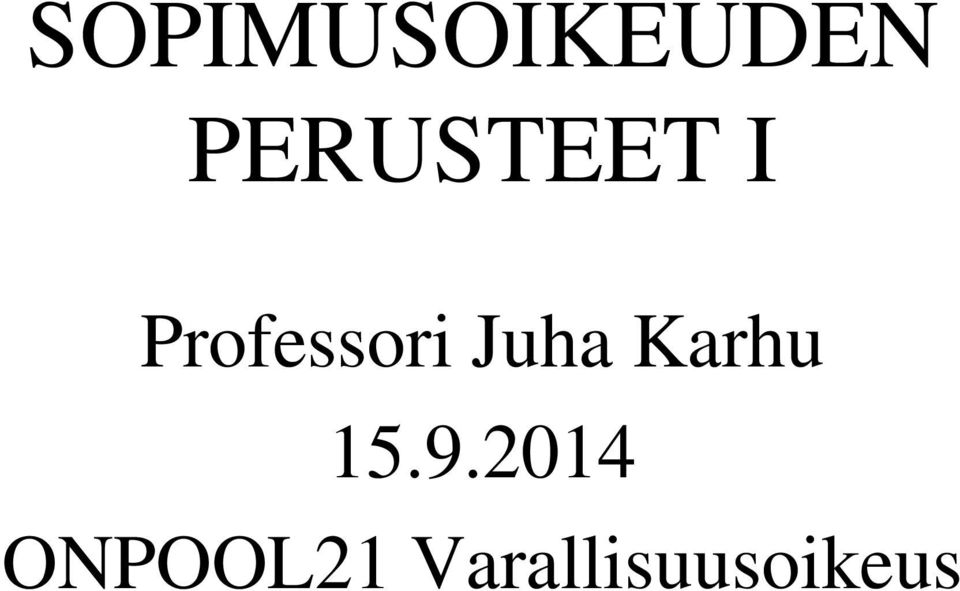 Professori Juha Karhu