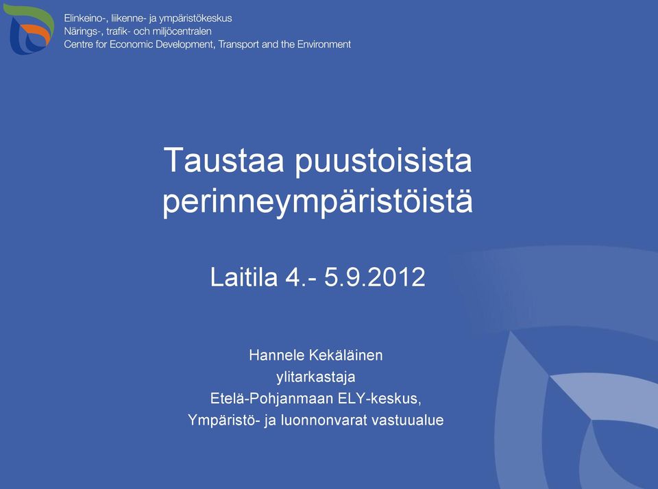 2012 Hannele Kekäläinen ylitarkastaja