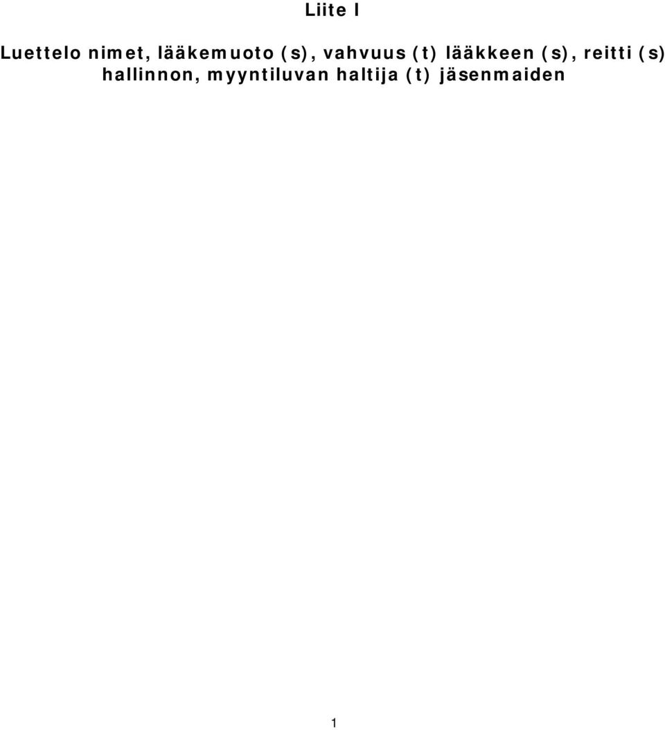 lääkkeen (s), reitti (s)