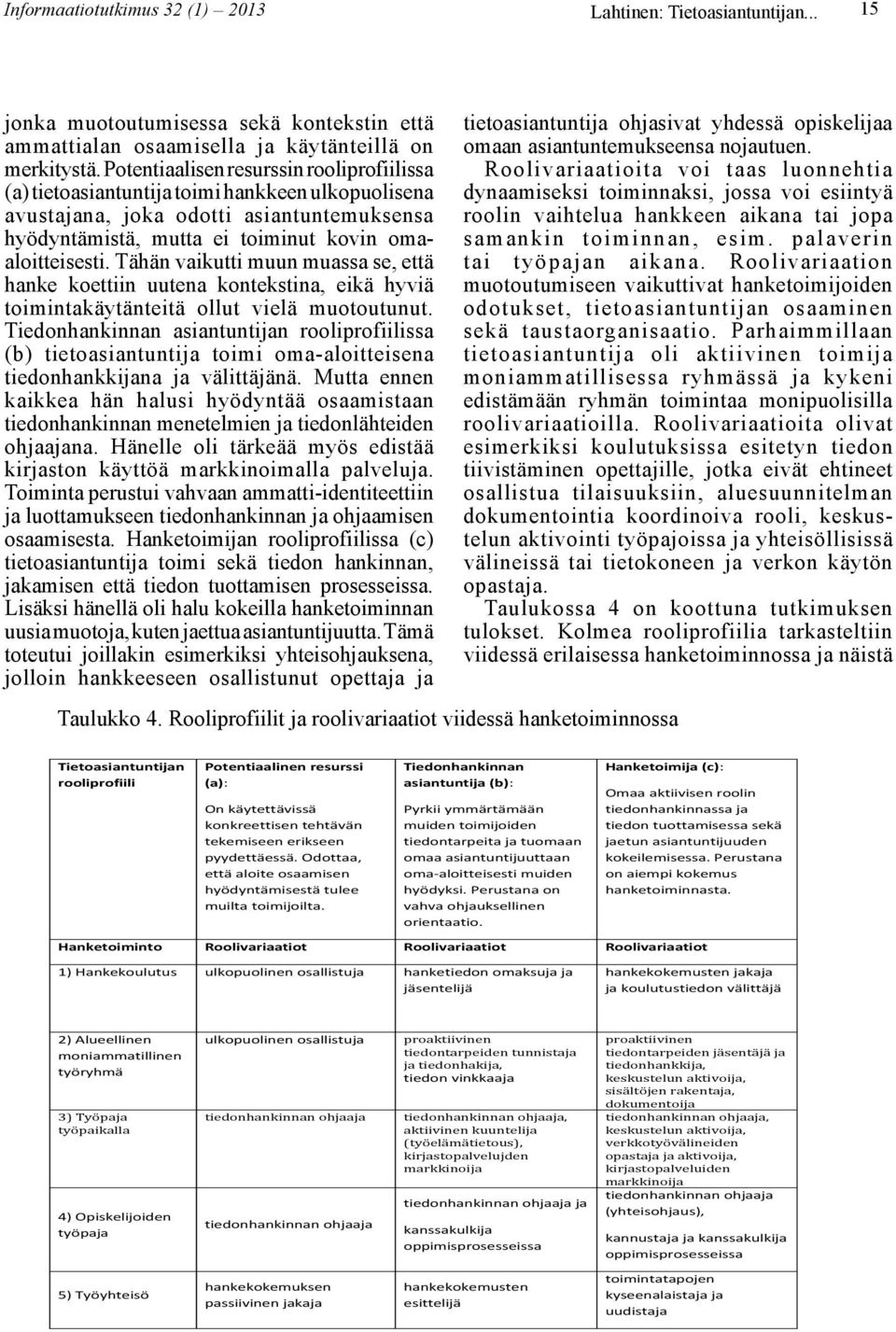 Tähän vaikutti muun muassa se, että hanke koettiin uutena kontekstina, eikä hyviä toimintakäytänteitä ollut vielä muotoutunut.