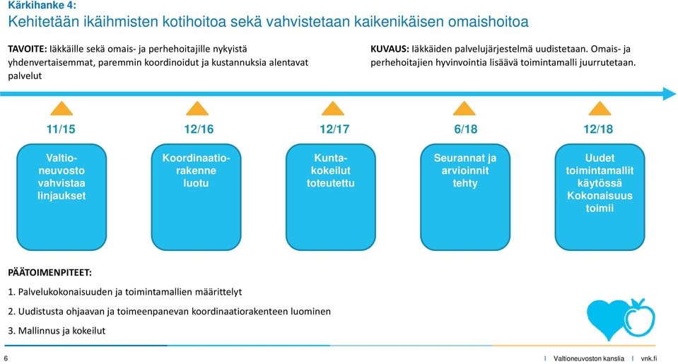 Omais ja perhehoitajien hyvinvointia lisäävä toimintamalli juurrutetaan.