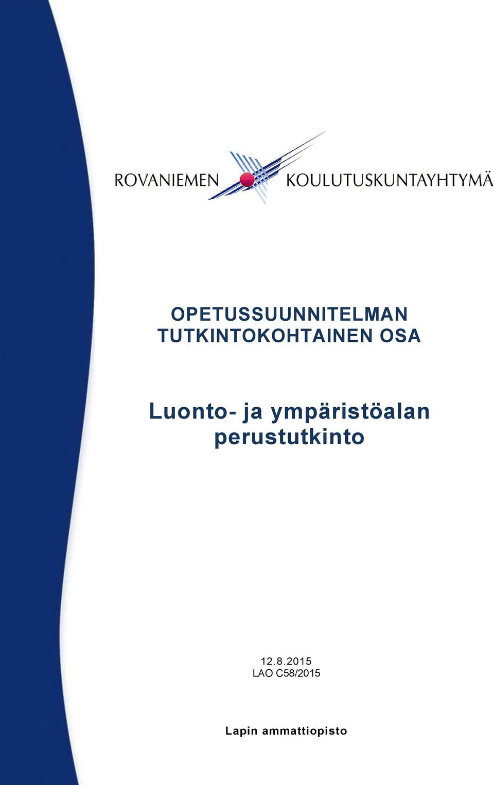 Luonto- ja ympäristöalan