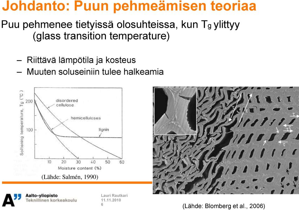 Riittävä lämpötila ja kosteus Muuten soluseiniin tulee