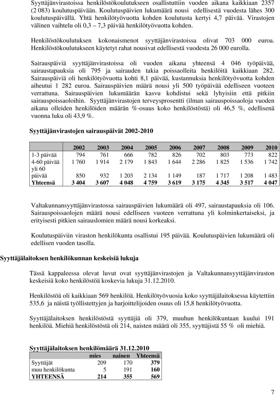 Henkilöstökoulutuksen kokonaismenot syyttäjänvirastoissa olivat 703 000 euroa. Henkilöstökoulutukseen käytetyt rahat nousivat edellisestä vuodesta 26 000 eurolla.