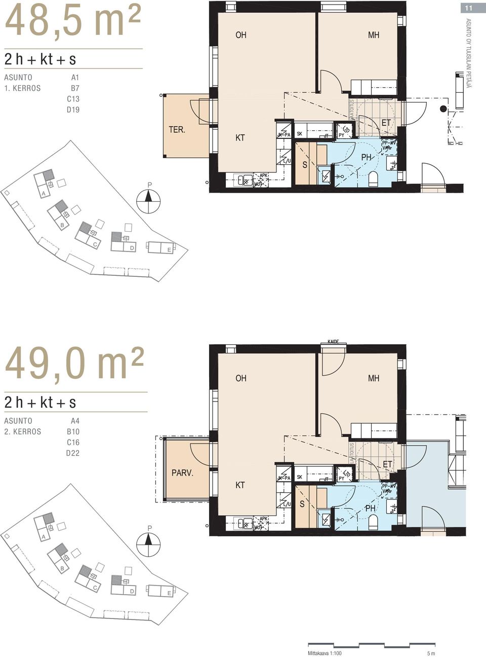 Tuusulan Petäjä 49,0 m² 2 h + kt + s