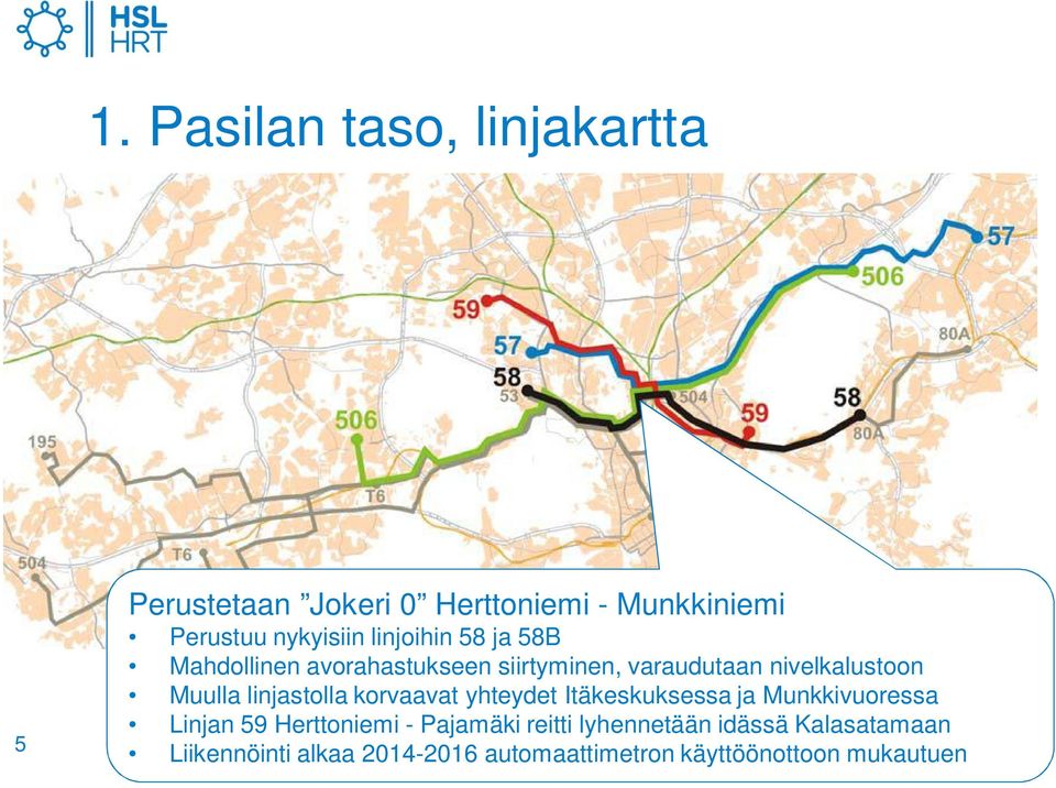 linjastolla korvaavat yhteydet Itäkeskuksessa ja Munkkivuoressa Linjan 59 Herttoniemi - Pajamäki