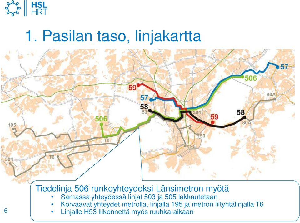 lakkautetaan Korvaavat yhteydet metrolla, linjalla 195 ja