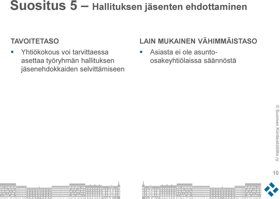 hallituksen jäsenehdokkaiden selvittämiseen