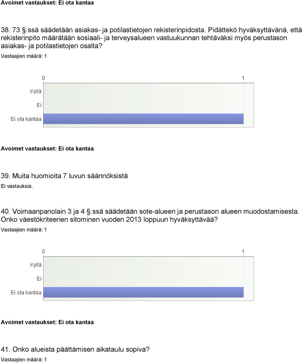 asiakas- ja potilastietojen osalta? ota kantaa 39. Muita huomioita 7 luvun säännöksistä 40.