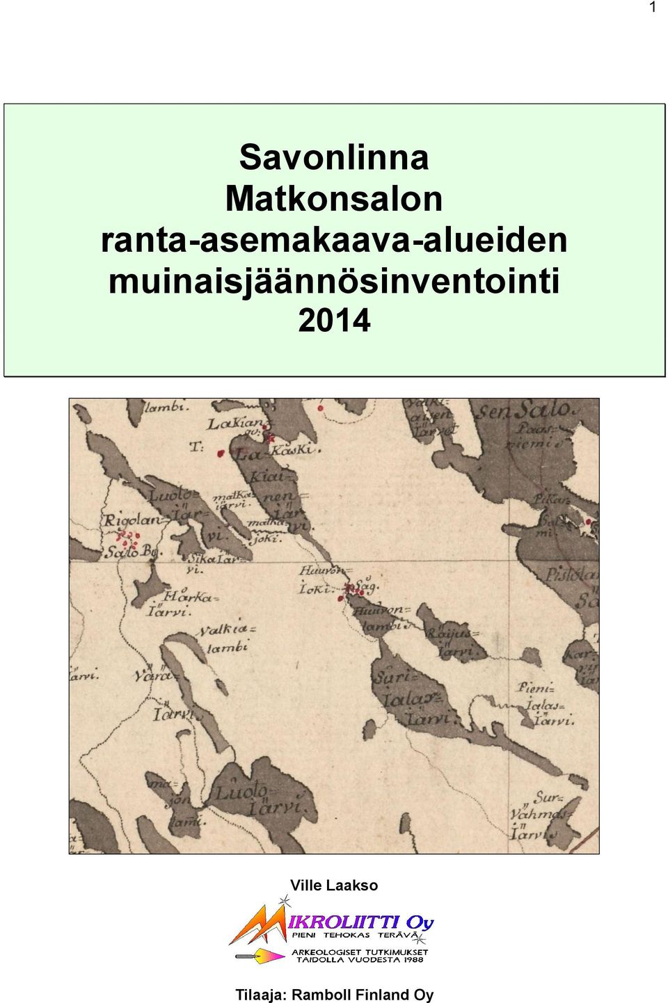 muinaisjäännösinventointi 2014