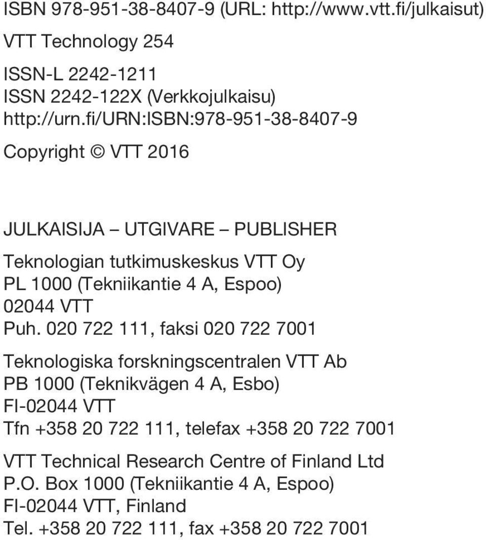 VTT Puh.