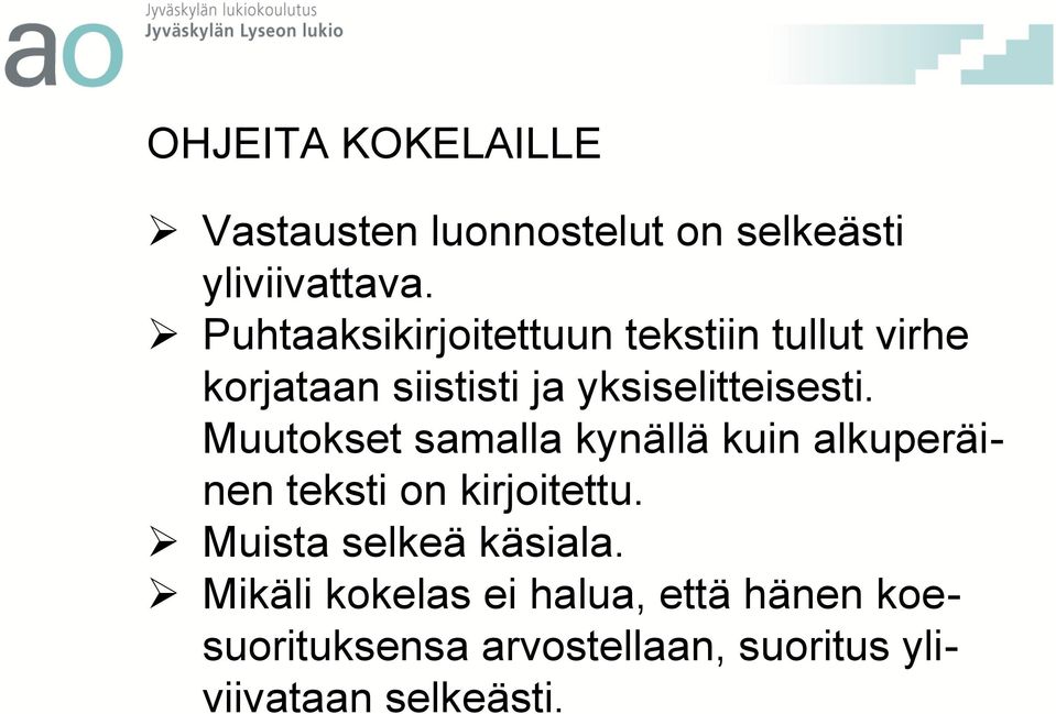 yksiselitteisesti.