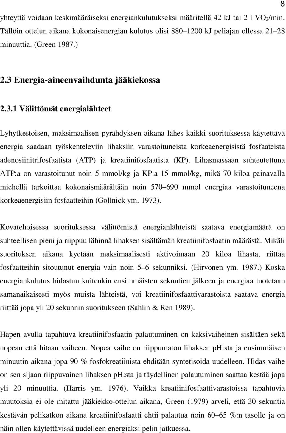 Energia-aineenvaihdunta jääkiekossa 2.3.